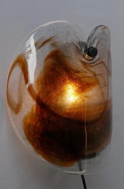 Best Pamono Glass Sconce by Per Lutken for Holmegaard, 1972