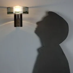 Best Pamono Glass Wall Lamp, 1960s