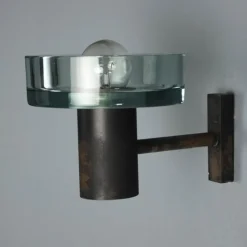 Best Pamono Glass Wall Lamp, 1960s