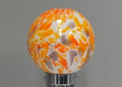 Best Pamono Globe Floor Lamp in Murano Glass and Marble by Goffredo Reggiani, Italy, 1970s