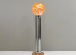 Best Pamono Globe Floor Lamp in Murano Glass and Marble by Goffredo Reggiani, Italy, 1970s
