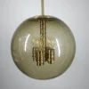 Best Pamono Globe Pendant Lamp in Tinted Bubble Glass by Peill & Putzler, Germany, 1960s