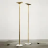 Best Pamono Gold-Plated Floor Lamp by Pierre Disderot for Verre Lumière, 1980s