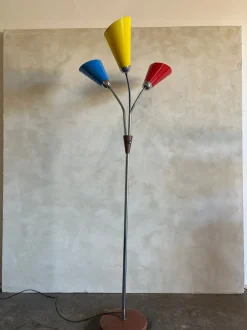 Outlet Pamono Goosenecks Floor Lamp by Lidokov Boskovice, 1950s