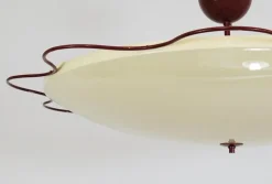 New Pamono Grand Mid-Century Flush Mount Uplight Ceiling Lamp from Filmcasino Vienna, 1950s