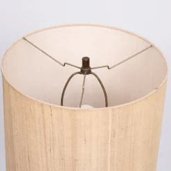 Sale Pamono Green Leather Floor Lamp in the style of Jacques Adnet, France, 1950s