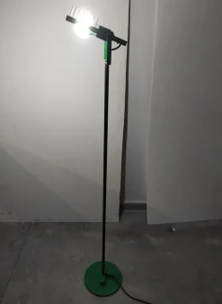 Pamono Green Metal Floor Lamp by Ernesto Gismondi for Artemide, 1970s
