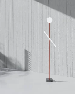 Sale Pamono Green Tube and Globe Floor Lamp by Atelier Areti