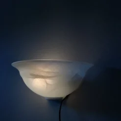 Best Pamono Half Bell Wall Light in Milky Glass