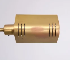 Clearance Pamono Halogen Brass Swing Arm Floor Lamp, Germany, 1980s