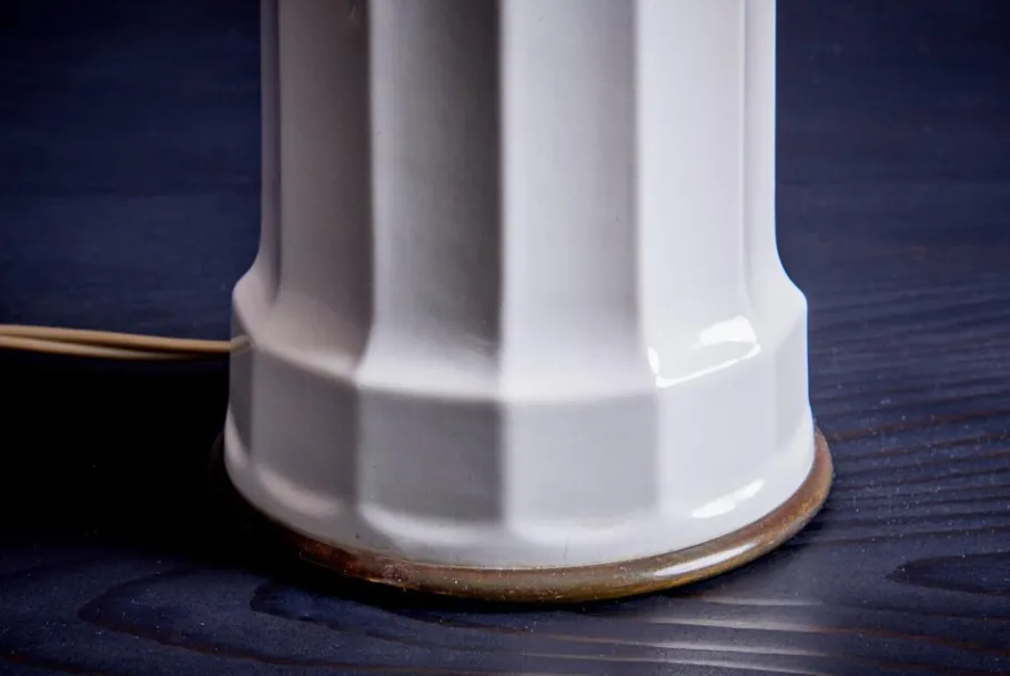 Clearance Pamono Heiberg Table Lamp in Porcelain and Brass from Søholm, 1950s