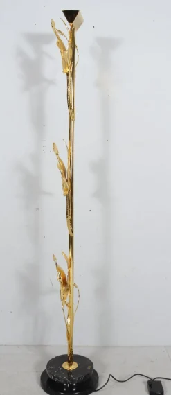 Discount Pamono Hollywood Regency Floor Lamp with Bird Figures by Lanciotto Galeotti, Italy, 1980s