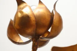 New Pamono Hollywood Regency Floral Floor Lamp attributed to Hans Kögel