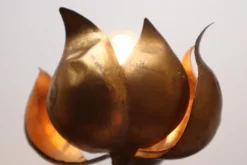 New Pamono Hollywood Regency Floral Floor Lamp attributed to Hans Kögel