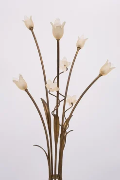 Online Pamono Hollywood Regency Gold Flower Shaped Floor Lamp, 1980s