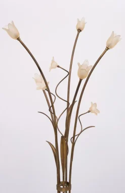 Online Pamono Hollywood Regency Gold Flower Shaped Floor Lamp, 1980s