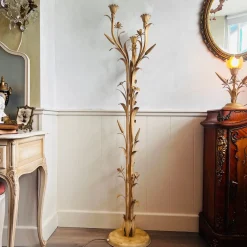 Best Pamono Hollywood Regency Wheat Sheaf Floor Lamp