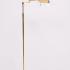 New Pamono Holtkoetter Brass Swing Arm Floor Lamp, Germany, 1980s
