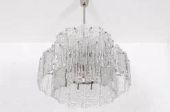 Best Pamono Ice Glass Chandelier by J. T. Kalmar
