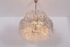 Best Pamono Ice Glass Chandelier by J. T. Kalmar