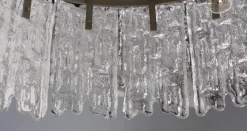 Best Pamono Ice Glass Chandelier by J. T. Kalmar