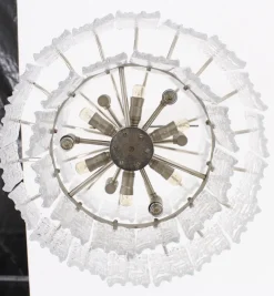 Best Pamono Ice Glass Chandelier by J. T. Kalmar