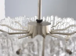 Best Pamono Ice Glass Chandelier by J. T. Kalmar