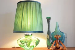 Best Pamono Ikora Glass Table Lamp by Karl Wiedmann for WMF, 1930s
