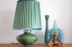 Best Pamono Ikora Glass Table Lamp by Karl Wiedmann for WMF, 1930s