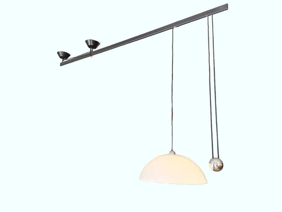 Best Pamono Impiccato Counterweight Ceiling Lamp by Vico Magistretti for Artemide, 1972, 1970s