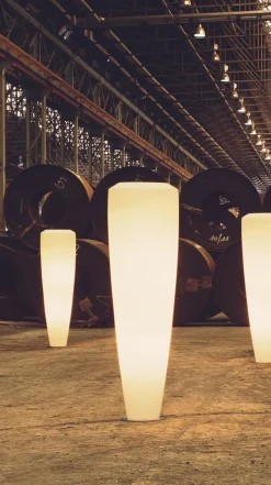 Best Pamono Indoor/Outdoor Obice Big Lamp in LDPE RGB Light Kit by Giorgio Tesi for VGnewtrend