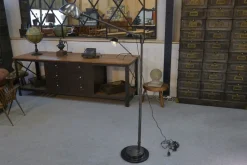 Discount Pamono Industrial Adjustable Metal Workshop Spotlight Floor Lamp, 1950s