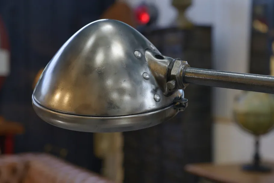 Discount Pamono Industrial Adjustable Metal Workshop Spotlight Floor Lamp, 1950s