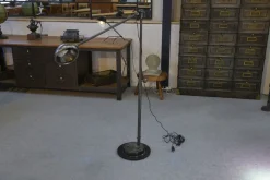 Discount Pamono Industrial Adjustable Metal Workshop Spotlight Floor Lamp, 1950s