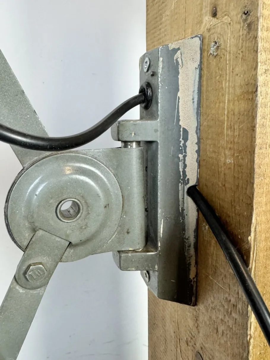 Best Pamono Industrial Black Enamel Scissor Wall Lamp, 1950s