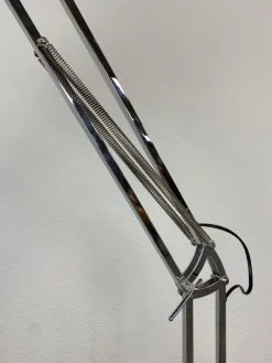 Hot Pamono Industrial Floor Chrome Lamp, 1980s