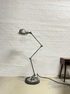 Discount Pamono Industrial Floor Lamp by Jean-Louis Domecq for Jieldé, Lyon, France, 1950s
