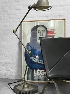 Discount Pamono Industrial Floor Lamp by Jean-Louis Domecq for Jieldé, Lyon, France, 1950s