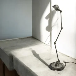 Discount Pamono Industrial Floor Lamp by Jean-Louis Domecq for Jieldé, Lyon, France, 1950s