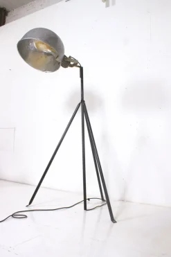 Clearance Pamono Industrial Floor Lamp with Adjustable Shade, 1950s