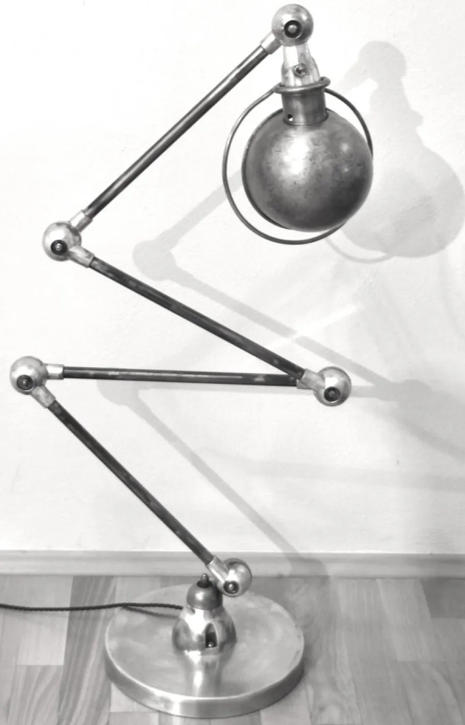 Outlet Pamono Industrial Four-Arm Floor Lamp by Jean-Louis Domecq for Jieldé, 1950s
