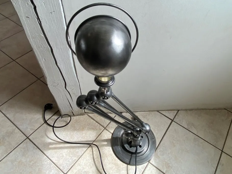 Best Pamono Industrial Graphite Floor Lamp by Jean-Louis Domecq for Jieldé, 1950s