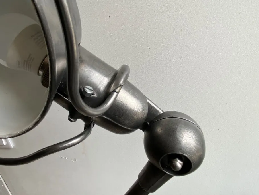 Best Pamono Industrial Graphite Floor Lamp by Jean-Louis Domecq for Jieldé, 1950s