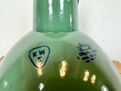 Best Pamono Industrial Green Enamel Factory Pendant Lamp, 1960s