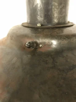 Best Pamono Industrial Metal & Opaline Glass Pendant Lamp, 1960s