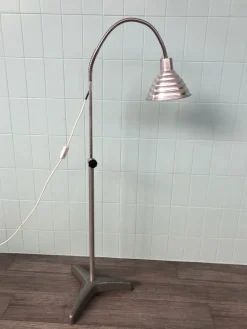 Hot Pamono Industrial Studio Study Lamp in Steel & Aluminum, Italy, 1950s