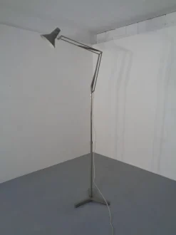Discount Pamono Industrial Terry Architectural Floor Lamp by H. Busquet for Hala, 1950s