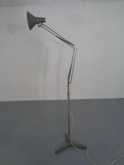 Discount Pamono Industrial Terry Architectural Floor Lamp by H. Busquet for Hala, 1950s