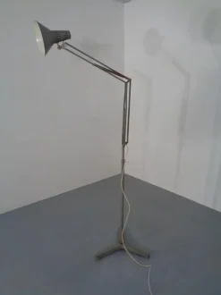 Discount Pamono Industrial Terry Architectural Floor Lamp by H. Busquet for Hala, 1950s