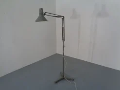 Discount Pamono Industrial Terry Architectural Floor Lamp by H. Busquet for Hala, 1950s